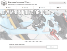 Tablet Screenshot of paragonmachineworks.com